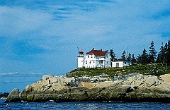 Heron Neck Lighthouse During Reconstruction